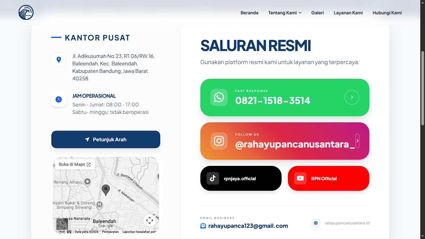 Contact Page RPN